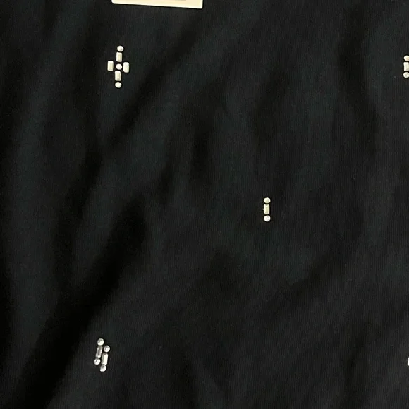 A New Day Long Sleeve Embellished Sweatshirt Womens Large Black Relaxed Fit NWT - Picture 10 of 10